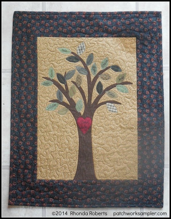 Friday’s Project:  Family Tree Wall Hanging