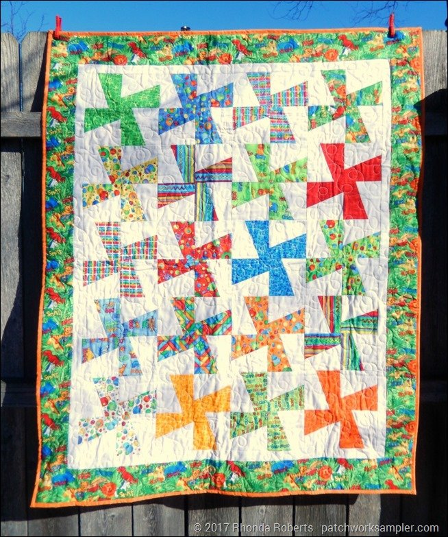 Pinwheel baby online quilt