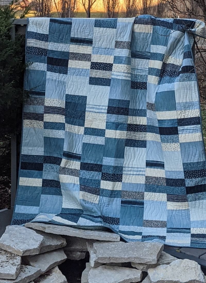 The Blues. New Fabric, New Quilt