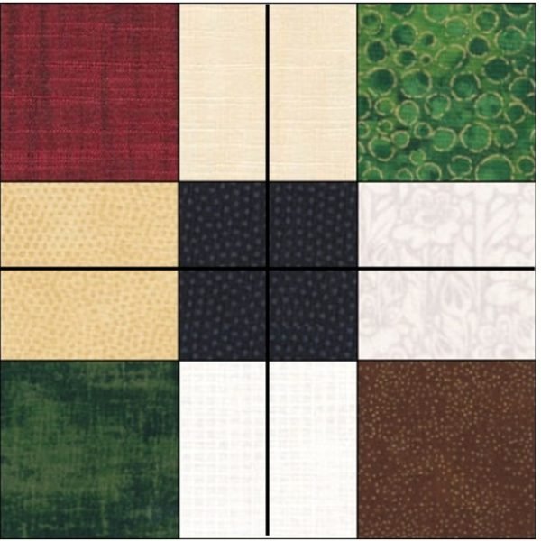 August Challenge: Disappearing Nine Patch - Patchwork Sampler